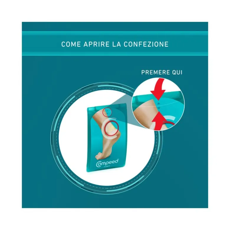 Compeed Sollievo Immediato cerotti per vesciche taglia media 5 pezzi