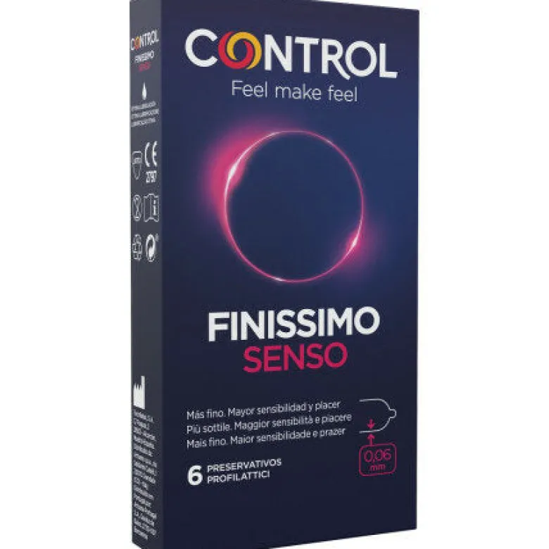 Control Preservativi Finissimo Senso in lattice di gomma naturale 6 profilattici