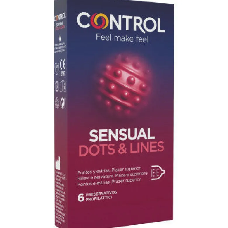 Control Sensual Dots & Lines 6 Profilattici