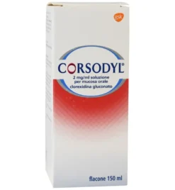 Corsodyl Collutorio Disinfettante Cavo Orale Prima Dopo Estrazioni Denti Antiplacca No Alcool 150ml