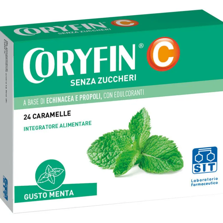 Coryfin C Senza Zucchero Mentolo 24 Caramelle