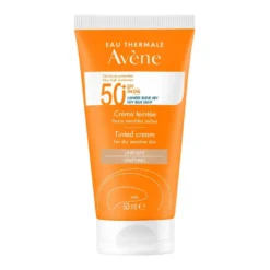 Crema colorata SPF 50+ viso e collo, indicata per pelli secche e sensibili soggette a scottature, offre una protezione solare motlo alta (UVA-UVB, luce blu visibile ad alta energia) e una sensazione di comfort immediato.