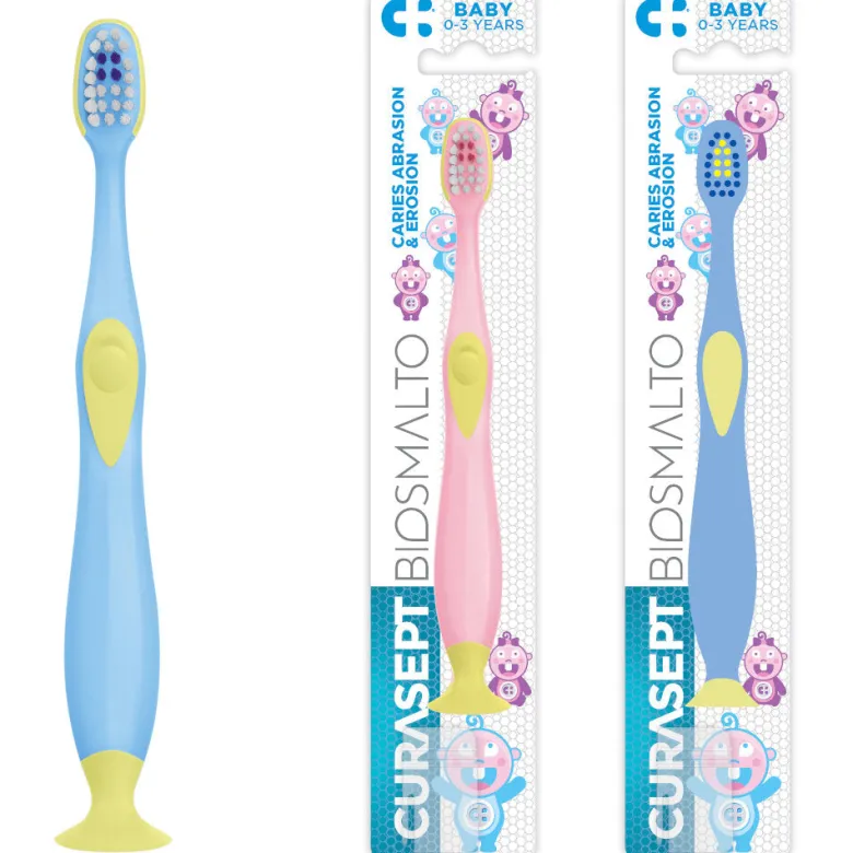 Curasept Biosmalto Baby spazzolino 0-3 anni 1 pezzo colori assortiti