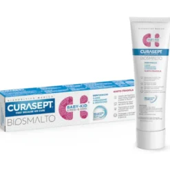 Curasept biosmalto dentifricio baby kid con fluoro gusto fragola 6 mesi -6 anni 50ml