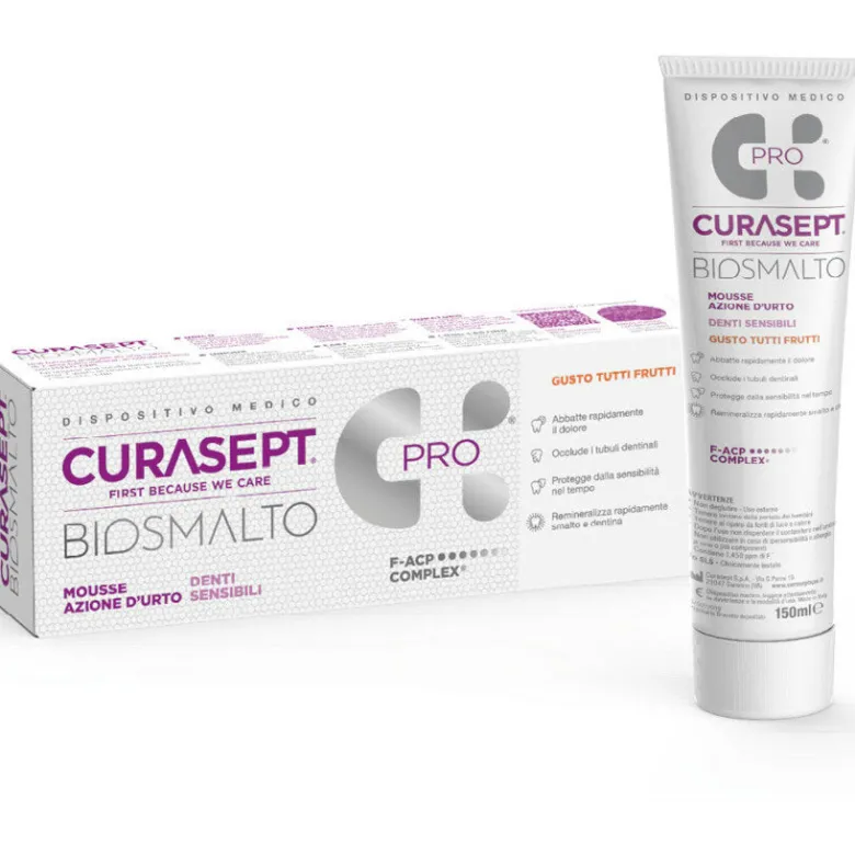Curasept Biosmalto Mousse Denti Sensibili 50ml - Protezione Avanzata