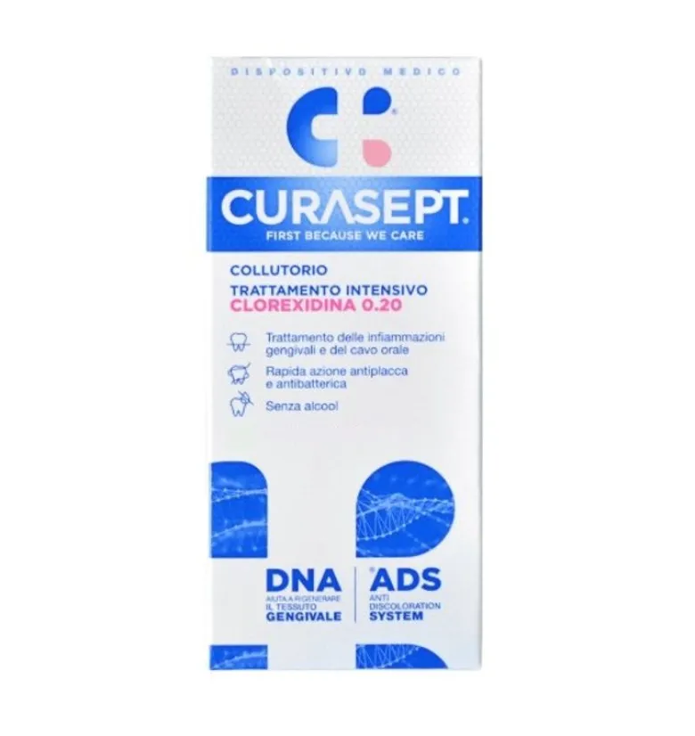 Curasept Collutorio 0,20% ADS + DNA 200ml Trattamento Intensivo