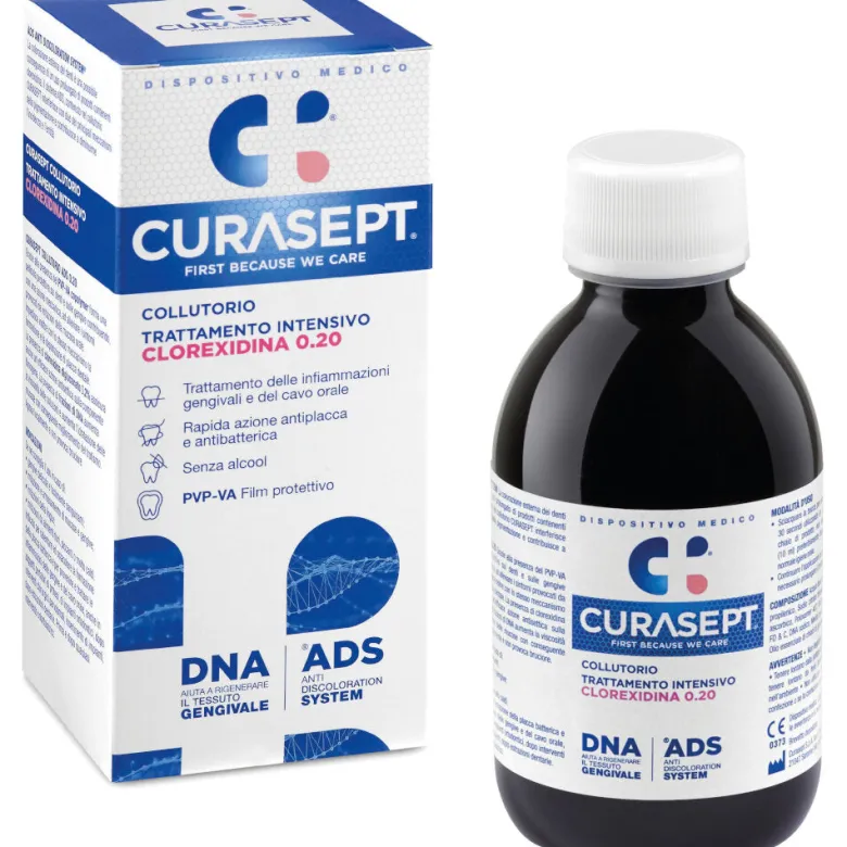 Curasept Collutorio 0,20% ADS + DNA 200ml Trattamento Intensivo
