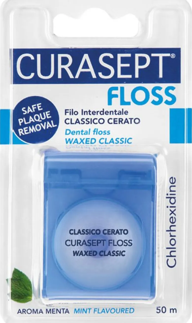 Curasept Floss Filo Interdentale Classico Cerato Aroma Menta