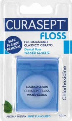 Curasept Floss Filo Interdentale Classico Cerato Aroma Menta