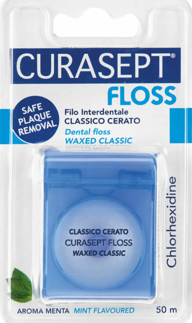 Curasept Floss Filo Interdentale Classico Cerato Aroma Menta