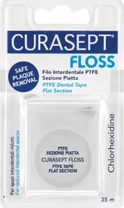 Curasept Floss filo interdentale ptfe sezione piatta 35m