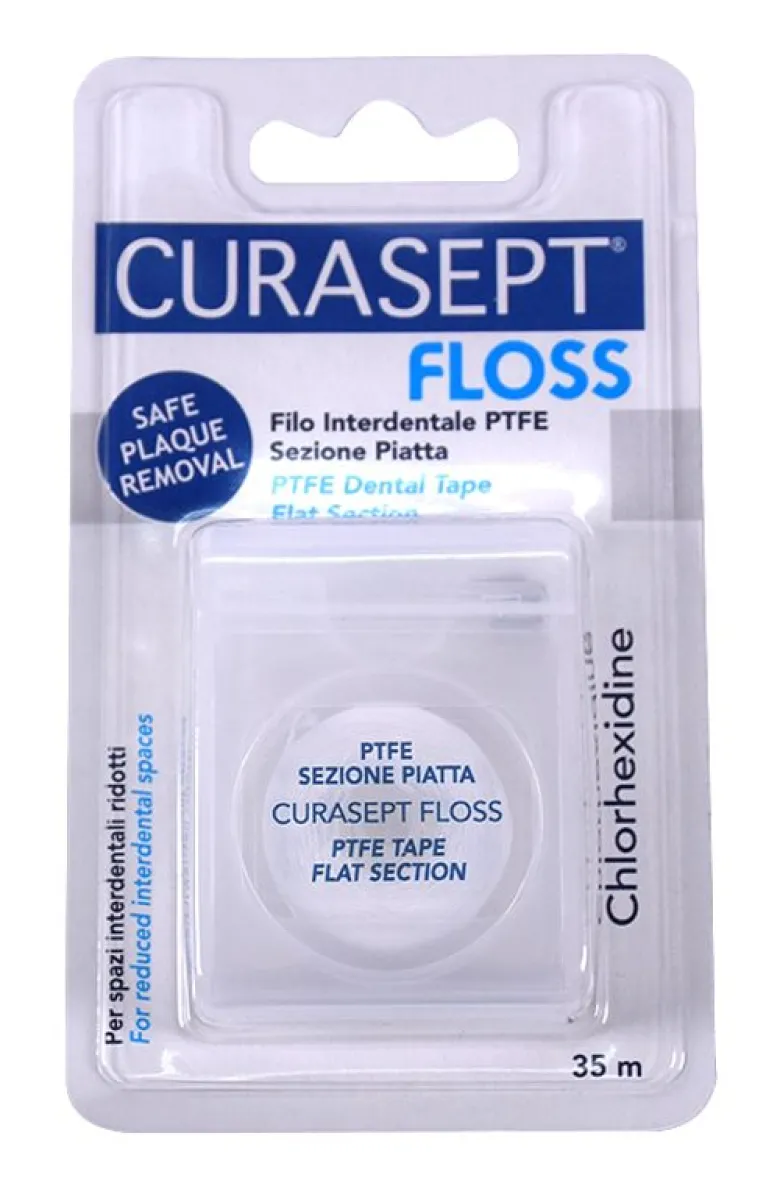 Curasept Floss filo interdentale ptfe sezione piatta 35m