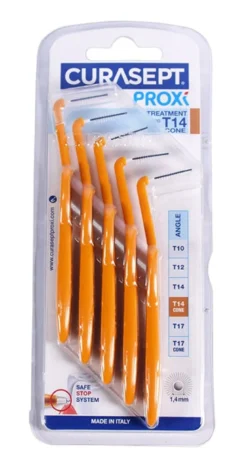 Curasept Proxi Treatment scovolino angolare T14 misura 1.4mm ocra 5 pezzi