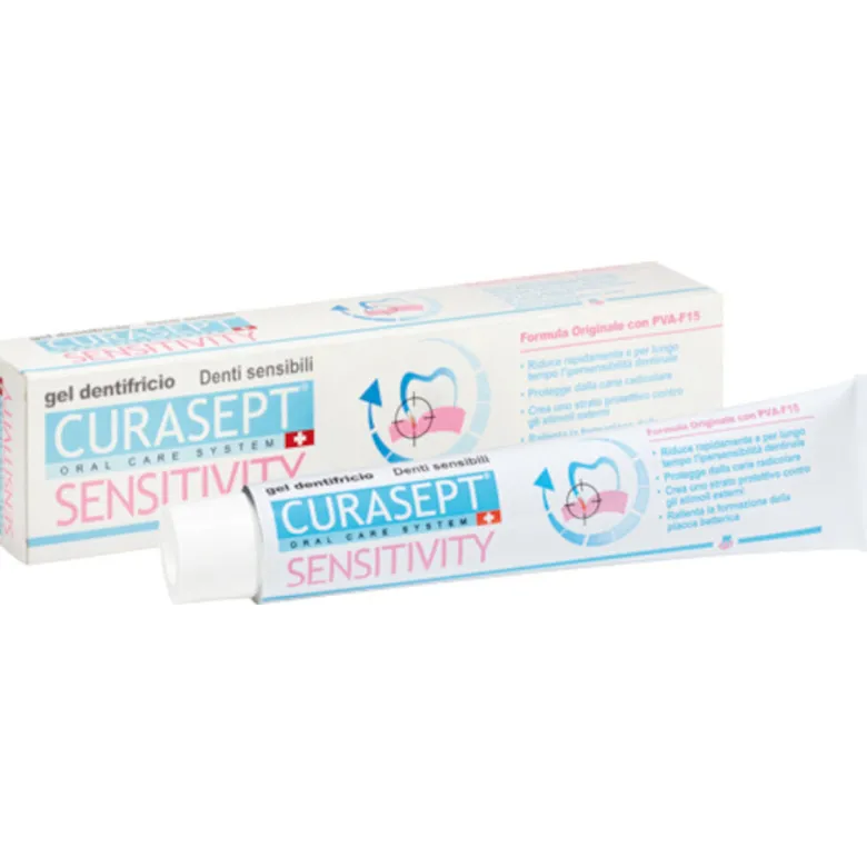 Curasept Sensitivity Gel Dentifricio denti sensibili trattamento quotidiano 75ml