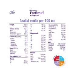 Danone Fortimel Advanced alimento iperproteico 4x200ml gusto vaniglia tropicale