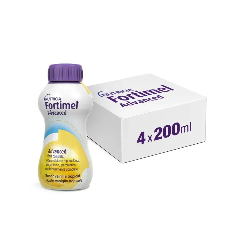 Danone Fortimel Advanced alimento iperproteico 4x200ml gusto vaniglia tropicale