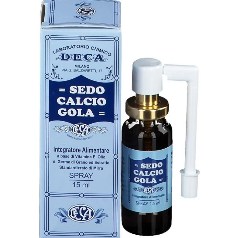 Deca Sedo Calcio Gola Spray favorisce la funzionalità della mucosa 15ml