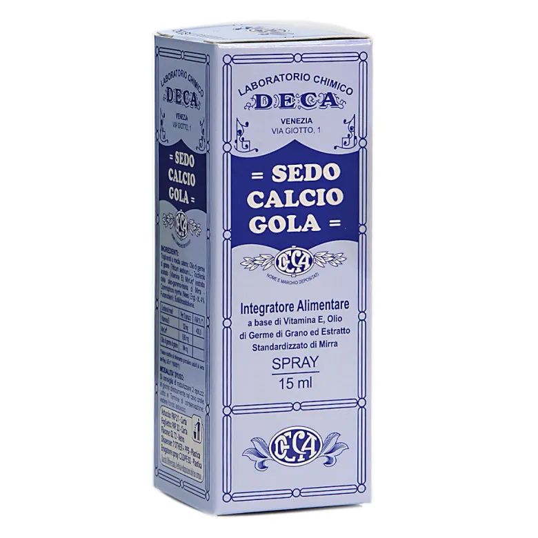 Deca Sedo Calcio Gola Spray favorisce la funzionalità della mucosa 15ml