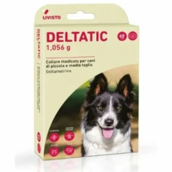 Deltatic Collare Medicato Per Cani Di Taglia Medio/Piccola 2 Pezzi
