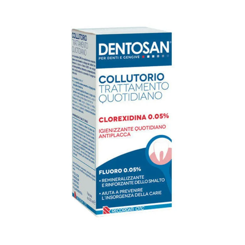 Dentosan Trattamento Quotidiano Clorexidina 0,05% collutorio senza alcool 200ml