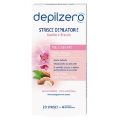 Depilzero Strisce Depilatorie Gambe e Braccia 20 strisce