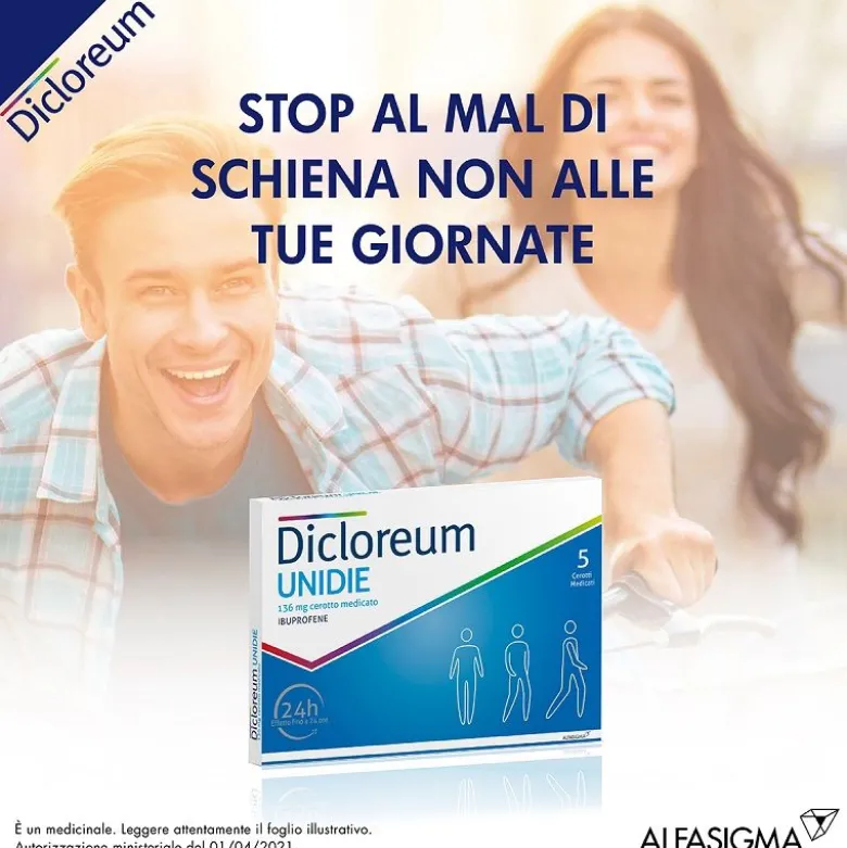 Dicloreum Unidie 136mg 5 cerotti medicati
