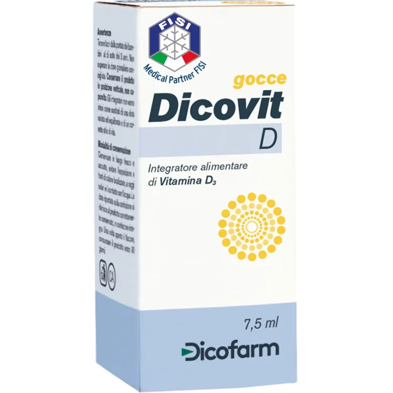 Dicovit D 1000 Gocce integratore di vitamina D3 7,5ml