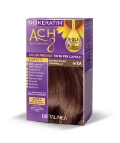 Dietalinea biokeratin ach8 tinta per capelli 6/ca biondo scuro caramello