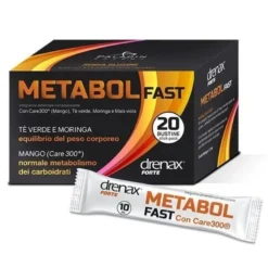 Drenax Metabol Fast utile per l'equilibrio del peso corporeo 20 bustine stick pack