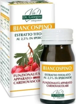 Dr. Giorgini Biancospino Estratto Titolato integratore alimentare utile per l'apparato cardiovascola