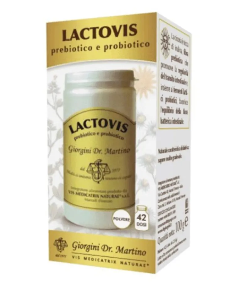 Dr. Giorgini Lactovis Prebiotico e Probiotico per la regolarità intestinale 100g