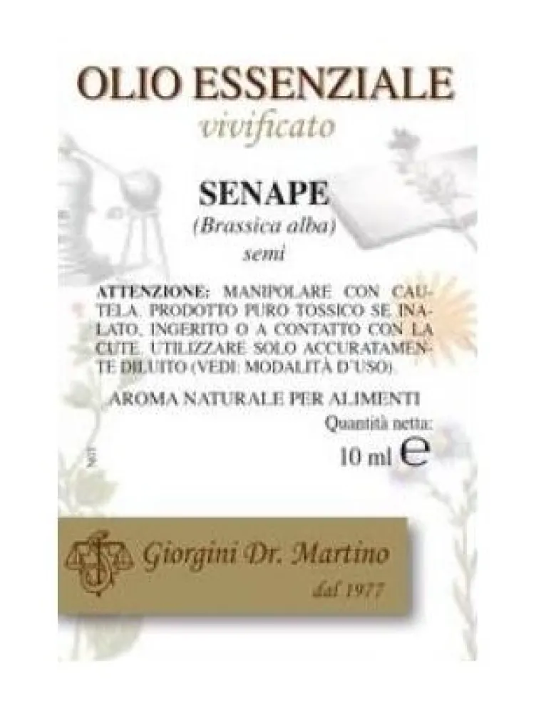 Dr. Giorgini Senape Olio Essenziale aroma per alimenti 10ml