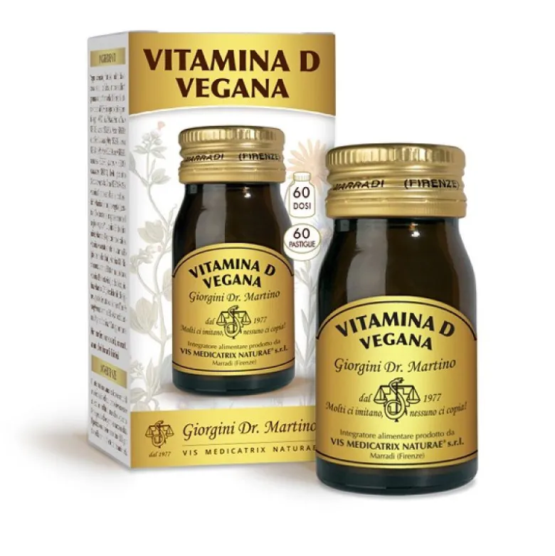 Dr. Giorgini Vitamina D Vegana mantenimento di ossa sane 60 pastiglie