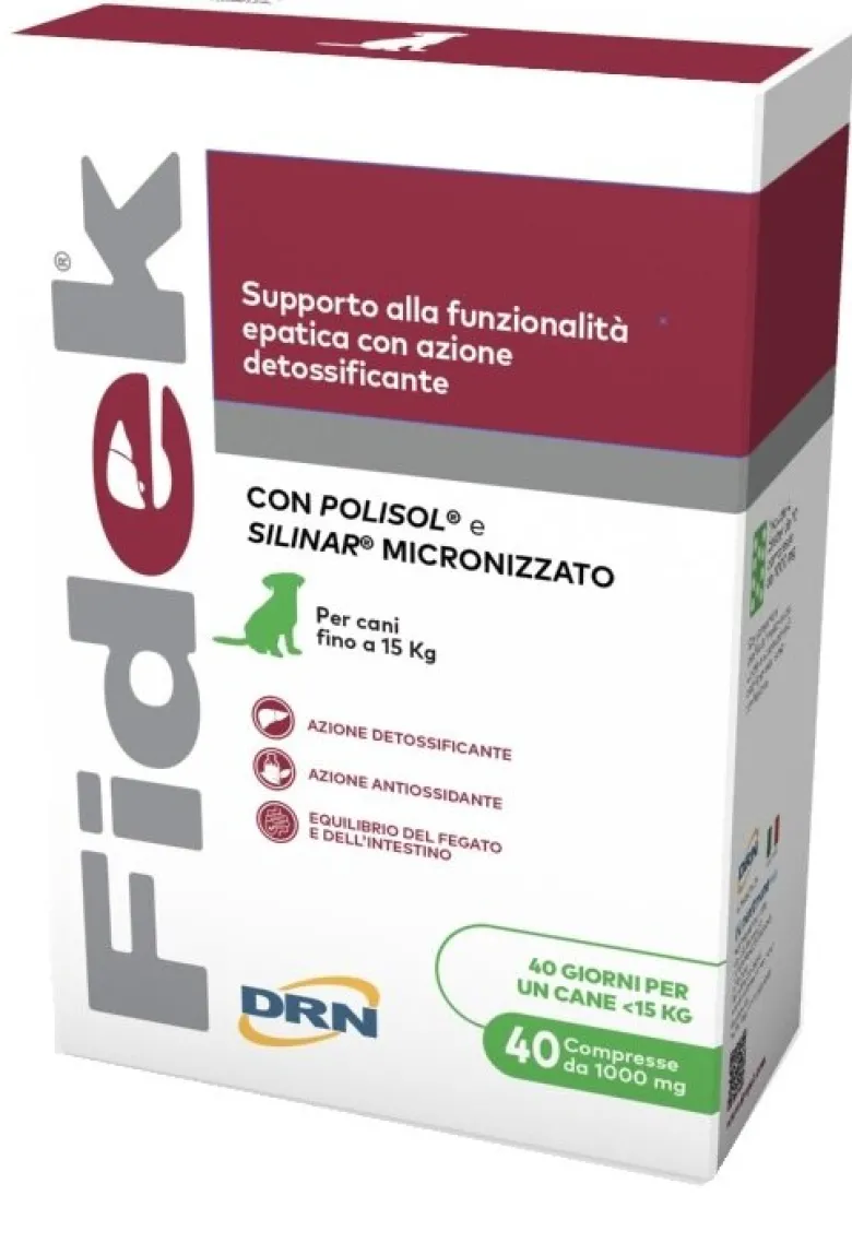 Drn Fidek Mangime Complementare Per Cani Fino ai 15kg 40 Compresse 1g