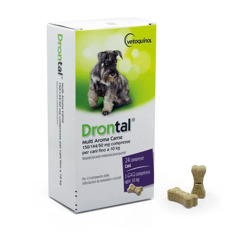Drontal Multi Aroma Carne 24 compresse per cani fino 10kg