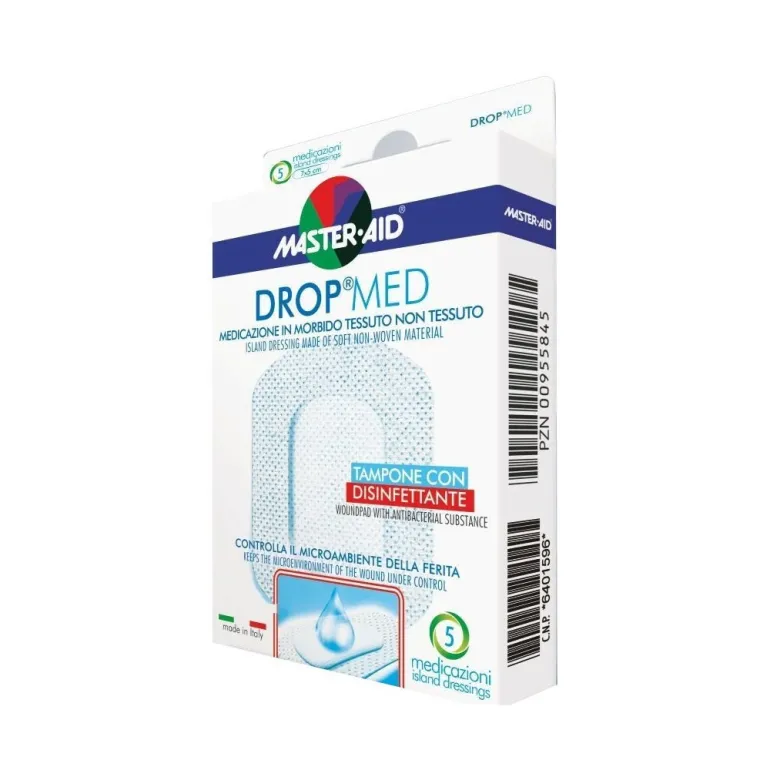Dropmed Medicazione Adesiva Sterile5 Pezzi 12,5X12,5cm