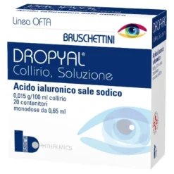 Dropyal Collirio 20 Monodosi 0,65ml idratante e lubrificante cornea