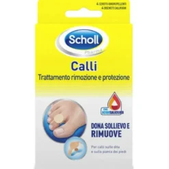 Dr Scholl Calli trattamento rimozione e protezione 4 cerotti idrorepellenti e 4 dischetti callifughi