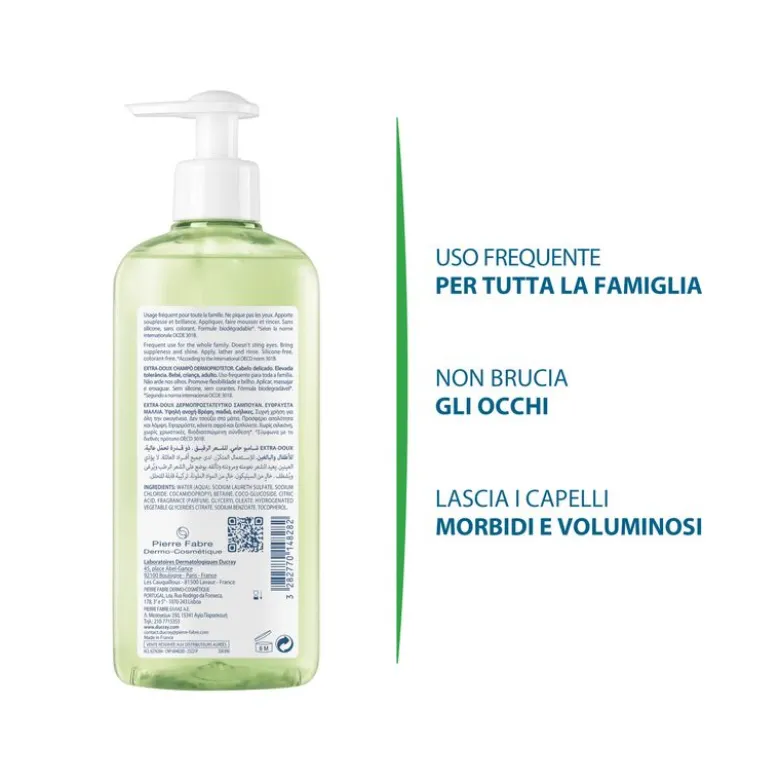 Ducray Extra Delicato Shampoo Dermoprotettivo 400ml Capelli