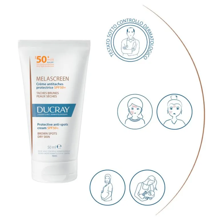 Ducray Melascreen Crema Anti-Macchie Protettiva 50ml SPF50+