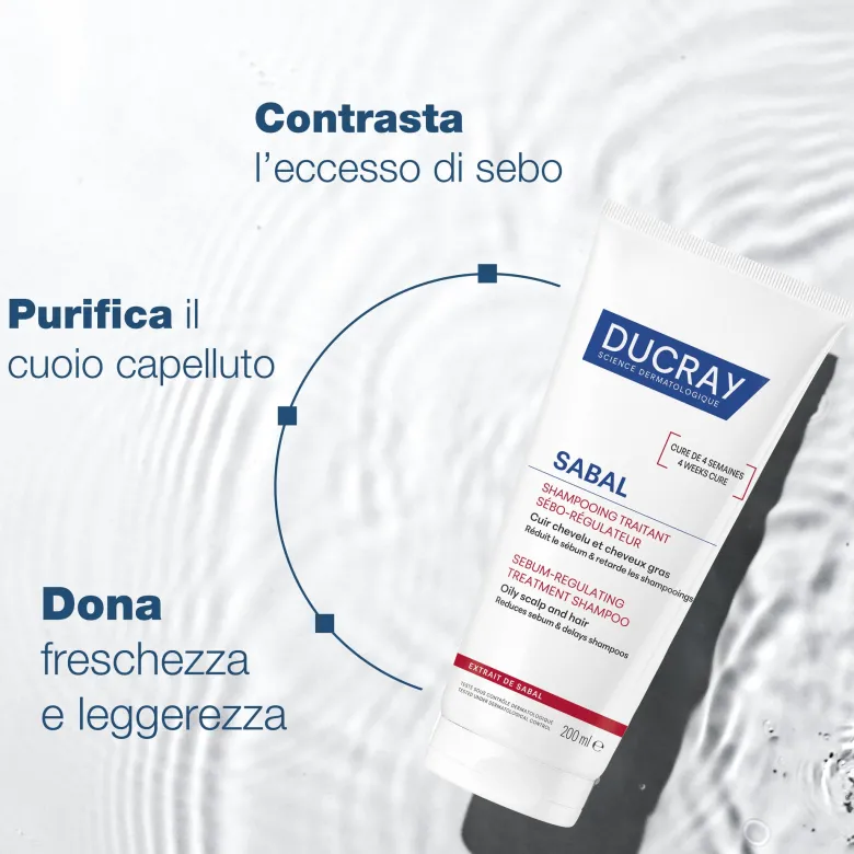 Ducray Sabal Shampoo Trattante Seboriduttore 200ml