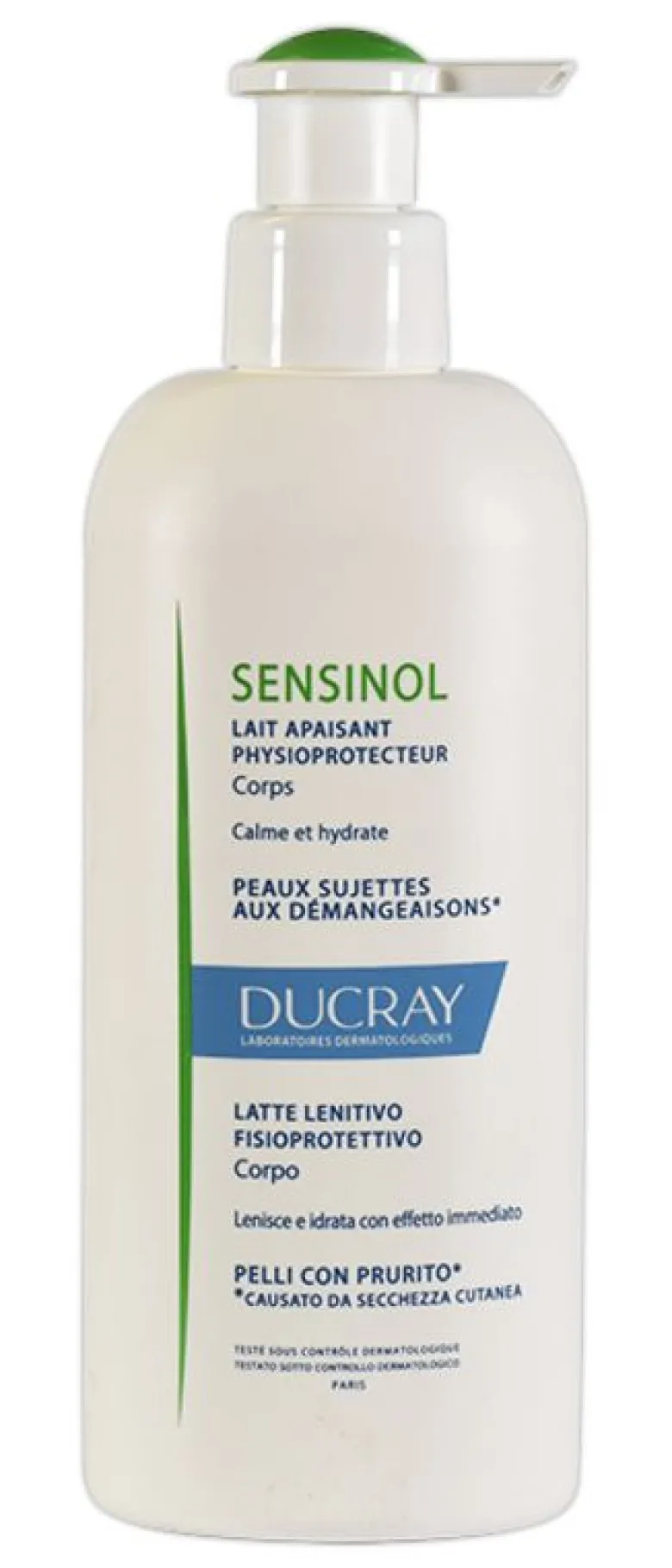 Ducray Sensinol Latte Lenitivo Fisioprotettivo per Pelli con Prurito da Secchezza Cutanea 400ml