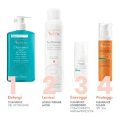 Eau Thermale Avène Cleanance Gel Detergente Purificante Pelle Grassa Con Imperfezioni 400ml