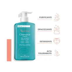 Eau Thermale Avène Cleanance Gel Detergente Purificante Pelle Grassa Con Imperfezioni 400ml