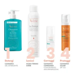 Eau Thermale Avène Cleanance Gel Detergente Purificante Pelle Grassa Con Imperfezioni 400ml