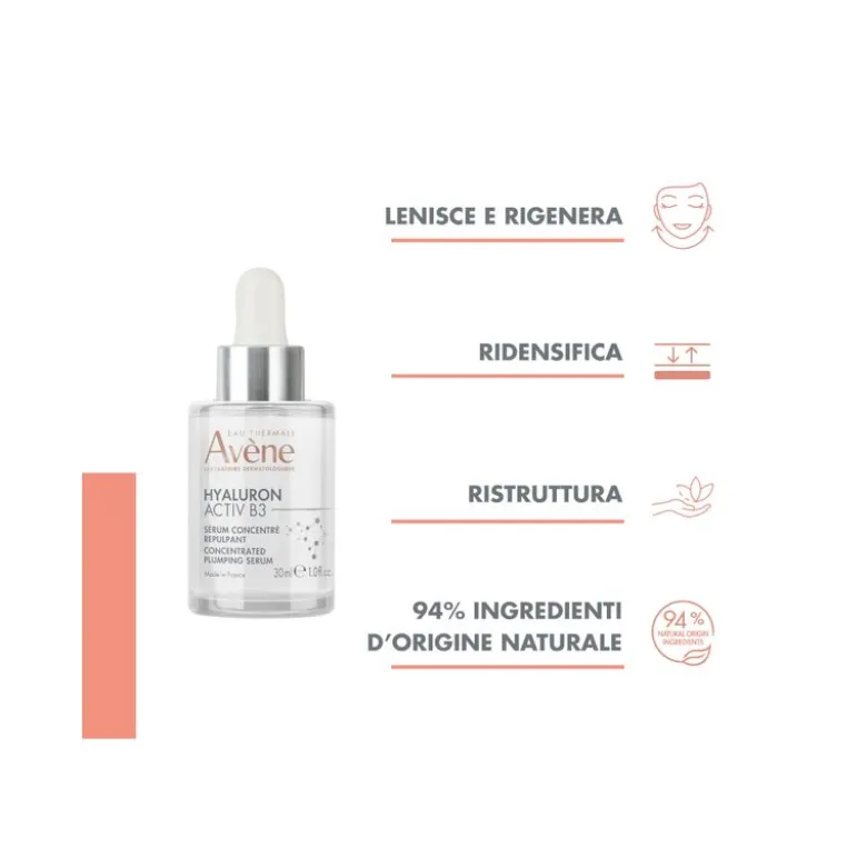 Eau Thermale Avène Hyaluron Activ B3 Siero Concentrato Rimpolpante Antirughe 30ml