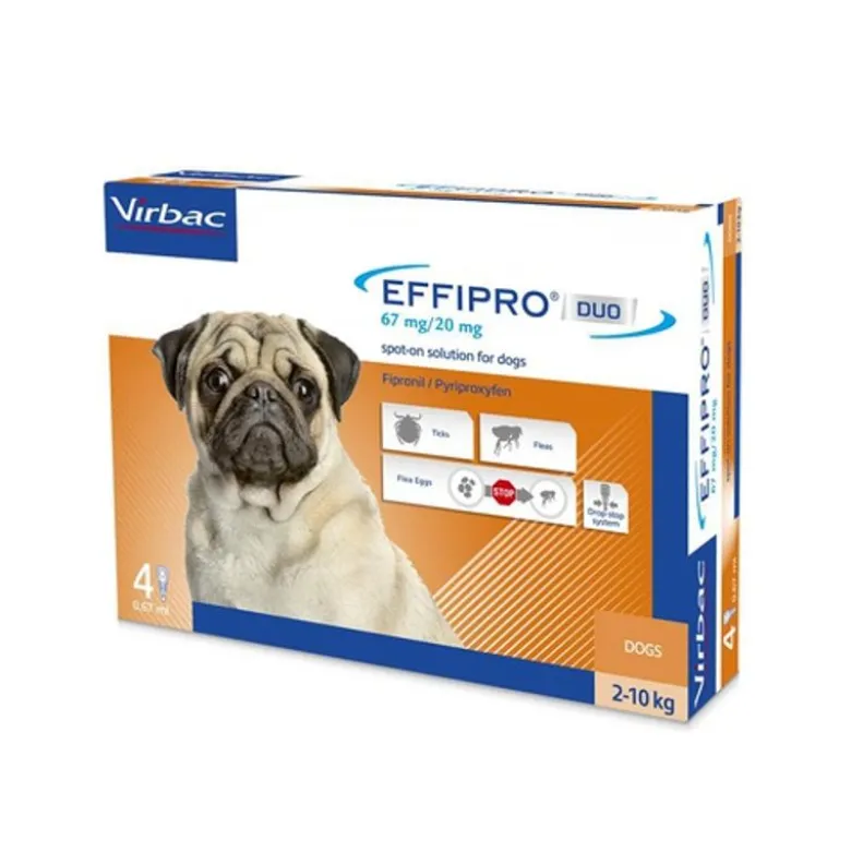 Effipro Duo Antiparassitario per cani dai 2-10Kg 4 pipette