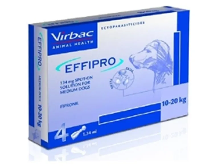 Effipro Spot-on Antiparassitario per cani di media taglia 4 pipette da 134 mg