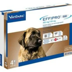 Effipro Spot-on 402mg Antiparassitario per cani taglia grande 40-60kg 4 pipette