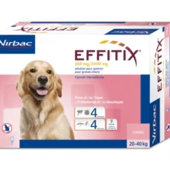 Effitix Spot-On Soluzione 24 Pipette 4,40ml 268mg + 2.400mg Cani Da 20 A 40kg